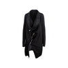 Rick Owens Asymmetrical Overcoat black pre-owned