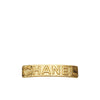 Chanel Logo Hair Barrette Gold