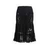 Adam Jones black skirt with laser cut details pre-owned