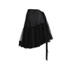 Gianfranco Ferré black skirt. Long skirt decorated with lace and tulle pre-owned