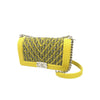 Chanel Medium Tweed Boy Bag Yellow