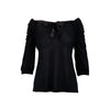 Prada black mid-sleeve top pre-owned