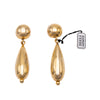 Gianfranco Ferré golden earrings with pendants pre-owned